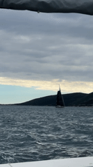 Sailboat spotted off Montenegro coast in choppy waters