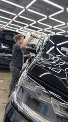 Auto detailing work documented at Krasnoyarsk garage facility