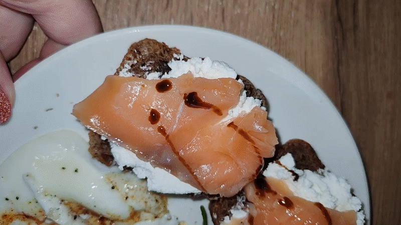 Breakfast preparation documented in Izhevsk, Russia early morning