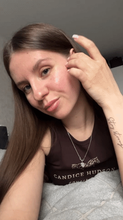 Young woman documents morning routine in Klin, Russia