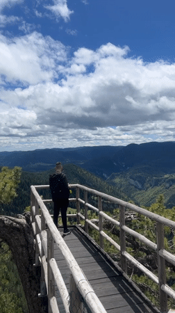 Morning mountain views documented across Giovren, Bulgaria