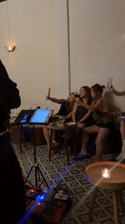 Live band performs intimate acoustic set at Chiang Mai cafe