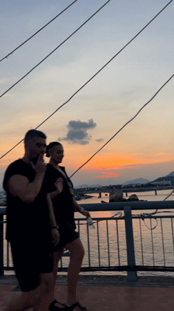 Bridge views captured by witnesses in Nha Trang, Vietnam