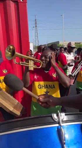 Arsenal fans gather for outdoor watch party in Accra
