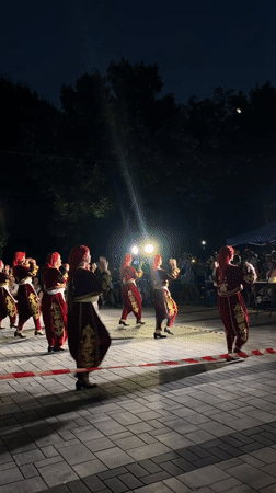 Traditional Bulgarian folk dance festival lights up Kiten night