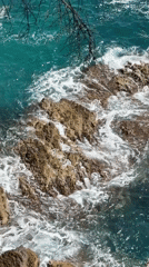 Man and dog explore Montenegro's Adriatic cliffs during morning adventure