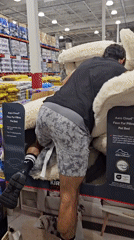 Shopper visits Costco, pool facility in Puebla afternoon outing