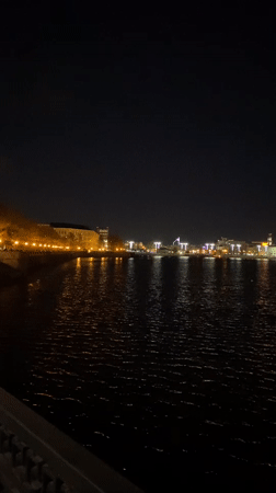 Nighttime tour captures illuminated Yekaterinburg landmarks and streetscapes