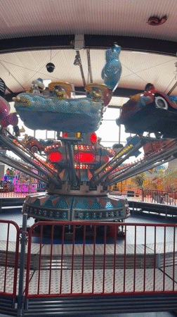 Indoor amusement center activity documented in Trier, Germany