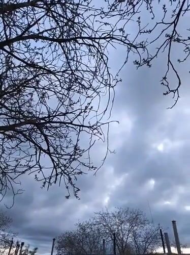 Overcast spring afternoon documented in Kryvyi Rih, Ukraine