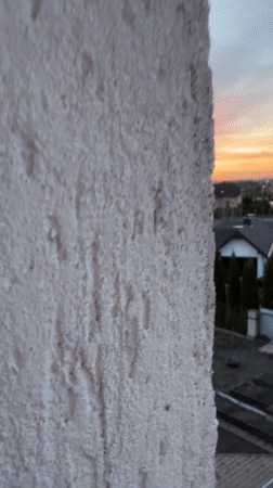 Sunset time-lapse captured over residential Belarus neighborhood