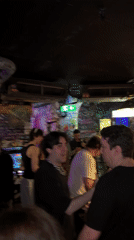 Night out documented at graffiti-covered Barcelona bar