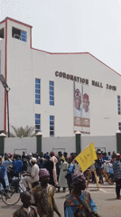 Political rally draws crowds to Coronation Hall in Nigeria