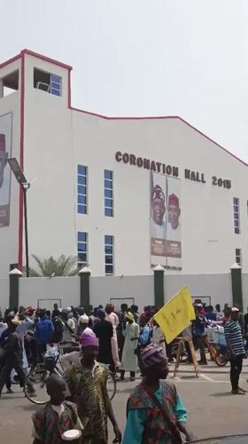 Political rally draws crowds to Coronation Hall in Nigeria