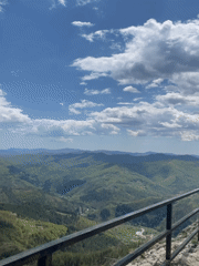 Mountain overlook visit captured in Reka, Bulgaria