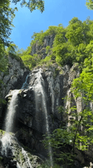 Boyana Waterfall and Vitosha Mountain views above Sofia