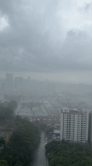 Rainy weather blankets Kuala Lumpur metro area