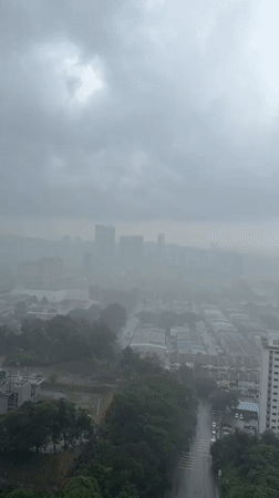 Rainy weather blankets Kuala Lumpur metro area