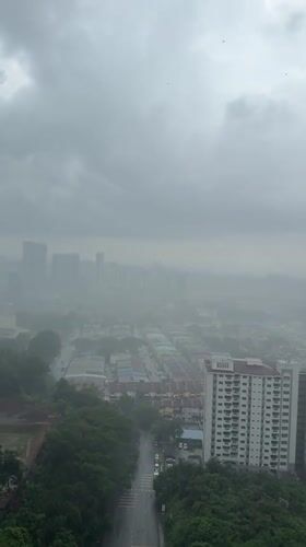 Rainy weather blankets Kuala Lumpur metro area