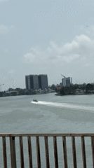 Boat and building activity recorded in Falomo, Nigeria