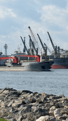 Cargo ship HACI HILMI observed sailing near Varna port