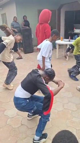 Children's birthday party celebrated outdoors in Sabon Tasha, Nigeria