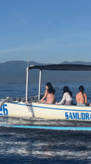 Passenger boat 'Samudra Emas' carries five women across Indonesian waters
