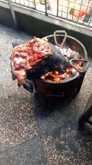 Traditional meat preparation and egg vendors documented in Nairobi
