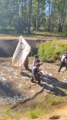 Race of Heroes obstacle course event in Sertolovo, Russia