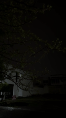 Lightning illuminates Mexican town during late night hours