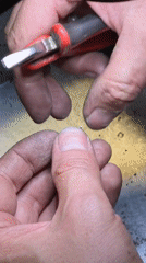 Jeweler crafts gemstone rings in Kazan workshop