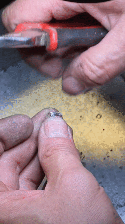 Jeweler crafts gemstone rings in Kazan workshop
