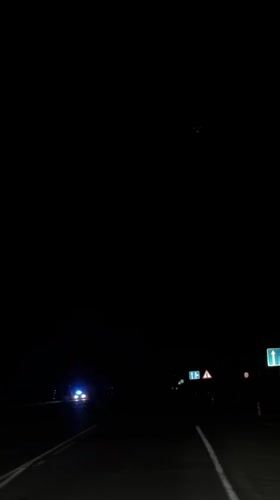 Night driving footage captured on Chernogorsk road