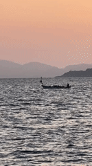 Sunset scenes captured along Fethiye coast, Turkey