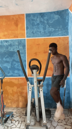Fitness workout session documented in Badagry, Nigeria