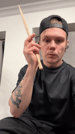 Drummer recorded playing in Russian studio session