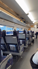Early morning train journey documented through scenic Guilin