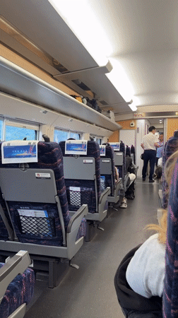 Early morning train journey documented through scenic Guilin