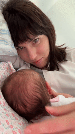 Mother and baby share tender moments in Aprilia bedroom