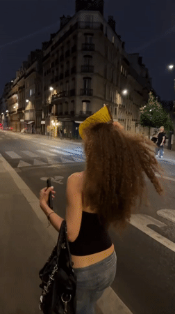 A summer night out on the streets of Paris