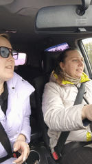 Two women spotted in car in Chaikovsky, Russia