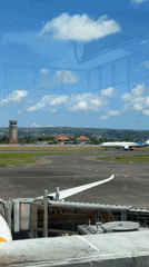 Multiple airline aircraft observed at Kuta airport early morning