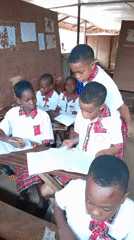Students attend morning classes at Gracaville High School