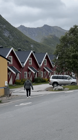 Wandering Gryllefjorden's painted streets, cafés, and art spots