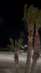 Nighttime scenes along the Costa Blanca beachfront