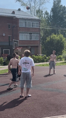 Late-night hangout at a skate park and court in Divnogorsk