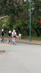 Cyclists and pedestrians out along Đà Lạt's lakeside paths