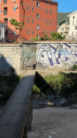 Morning street scenes documented in Budva, Montenegro