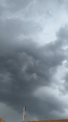Woman documents morning routine amid stormy weather in Tbilisi