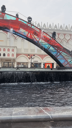 Shoppers document luxury outlet mall scenes in Pudong